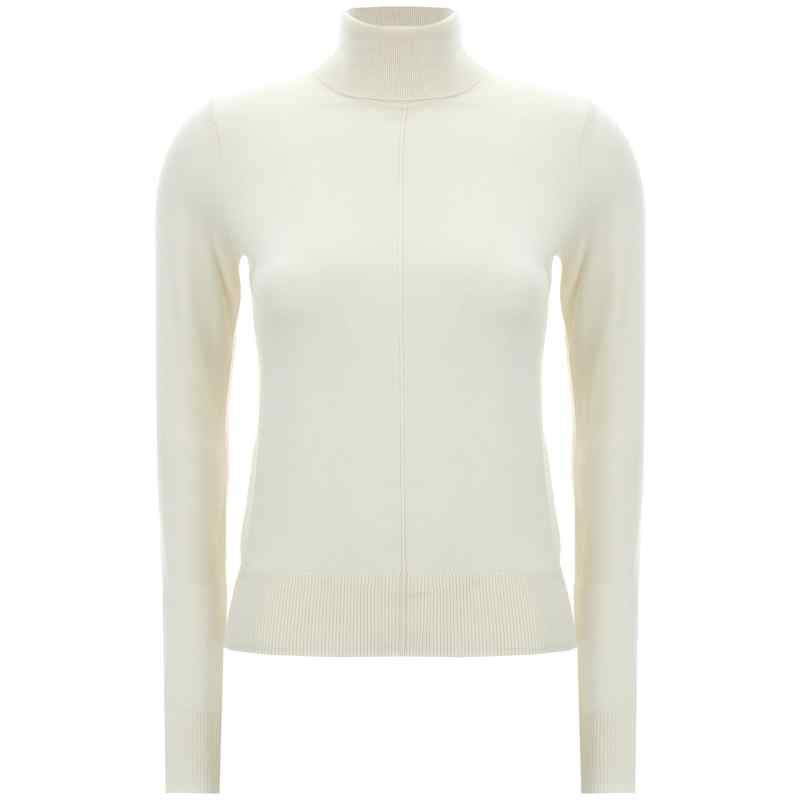 Chloé Logo Embroidery Turtleneck Sweater