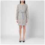 P.A.R.O.S.H. Light grey lace long jacket