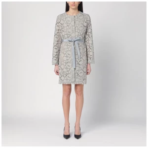 P.A.R.O.S.H. Light grey lace long jacket