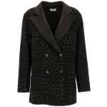 P.A.R.O.S.H. Animal Print Double-breasted Blazer