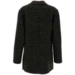 P.A.R.O.S.H. Animal Print Double-breasted Blazer