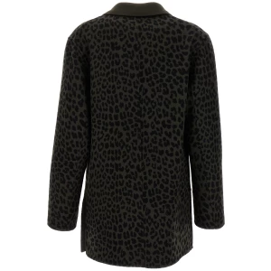 P.A.R.O.S.H. Animal Print Double-breasted Blazer