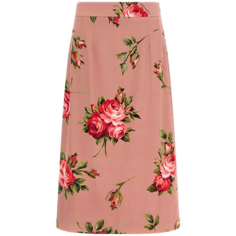 Dolce & Gabbana Bouquet Rose Skirt
