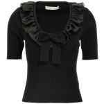 Alessandra Rich Ruffle T-shirt