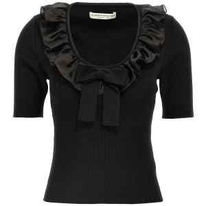 Alessandra Rich Ruffle T-shirt
