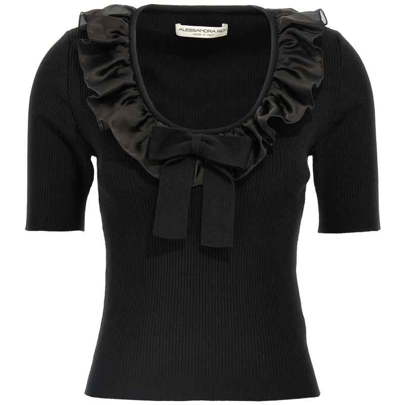 Alessandra Rich Ruffle T-shirt
