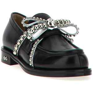 Mach & Mach Crystal Studs Loafers