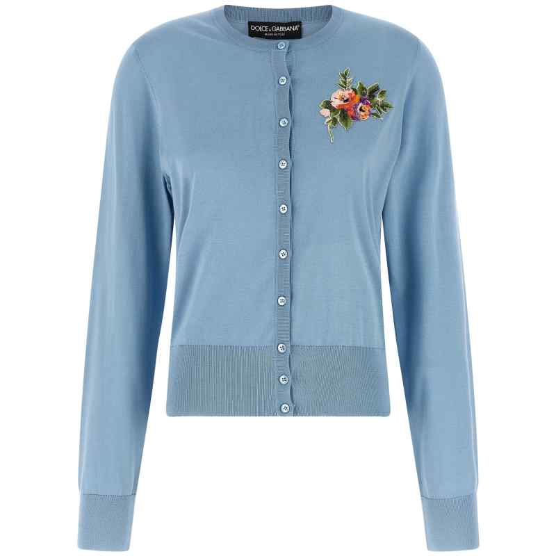 Dolce & Gabbana Floral Embroidery Cardigan