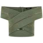 Balmain Off-the-shoulder Crop Top