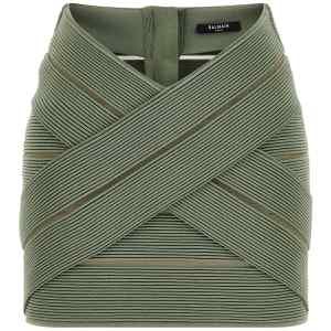 Balmain V-shaped Waist Skirt