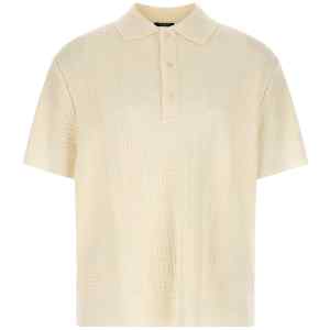 Balmain Monogram Jacquard Polo Shirt