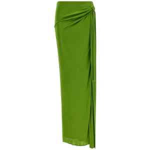 Elisabetta Franchi Shiny Viscose Skirt