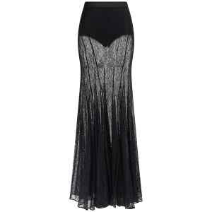 Elisabetta Franchi Lace Long Skirt