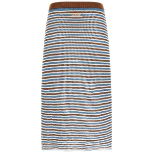 Marni Striped Crochet Skirt