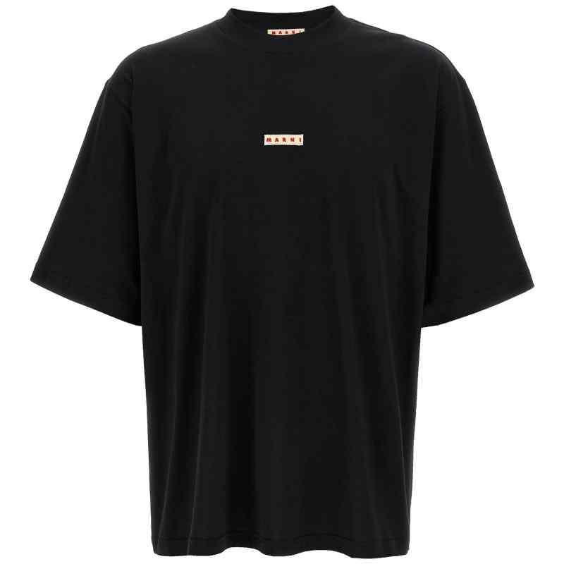 HUMU0223X6UTCZ5700N99_01_M_2025-05-20T07-16-23.578Z Marni Logo Patch T-shirt