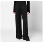 Jil Sander Black satin palazzo pants