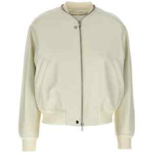 Jil Sander Leather Bomber Jacket
