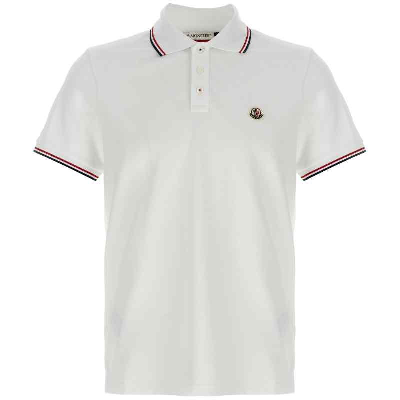 Moncler Tricolor Detail Polo Shirt