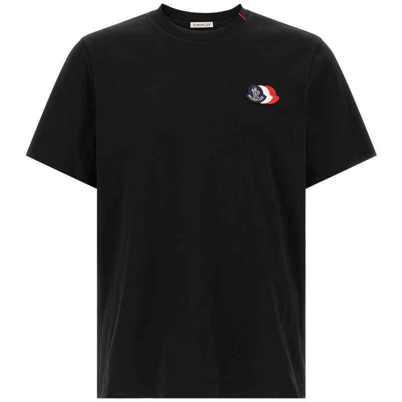 Moncler Tricolor Logo Patch T-shirt