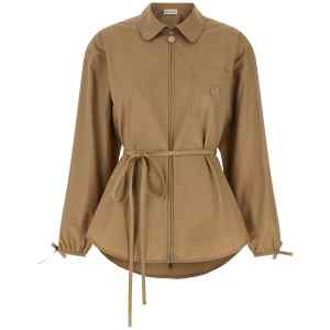 Moncler Grosgrain Logo Patch Overshirt