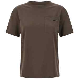 Brunello Cucinelli Shiny Tab T-shirt