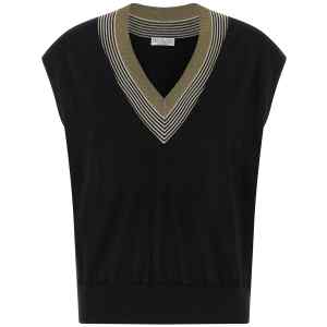 Brunello Cucinelli Sparkling Neckline Vest