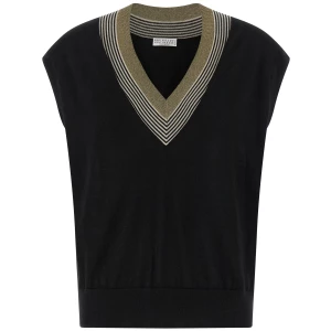 Brunello Cucinelli Sparkling Neckline Vest
