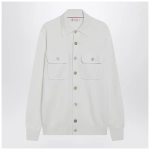 Brunello Cucinelli White cashmere cardigan