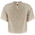 Brunello Cucinelli Dazzling Cascade Embroidery T-shirt