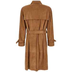 Brunello Cucinelli Suede Trench Coat