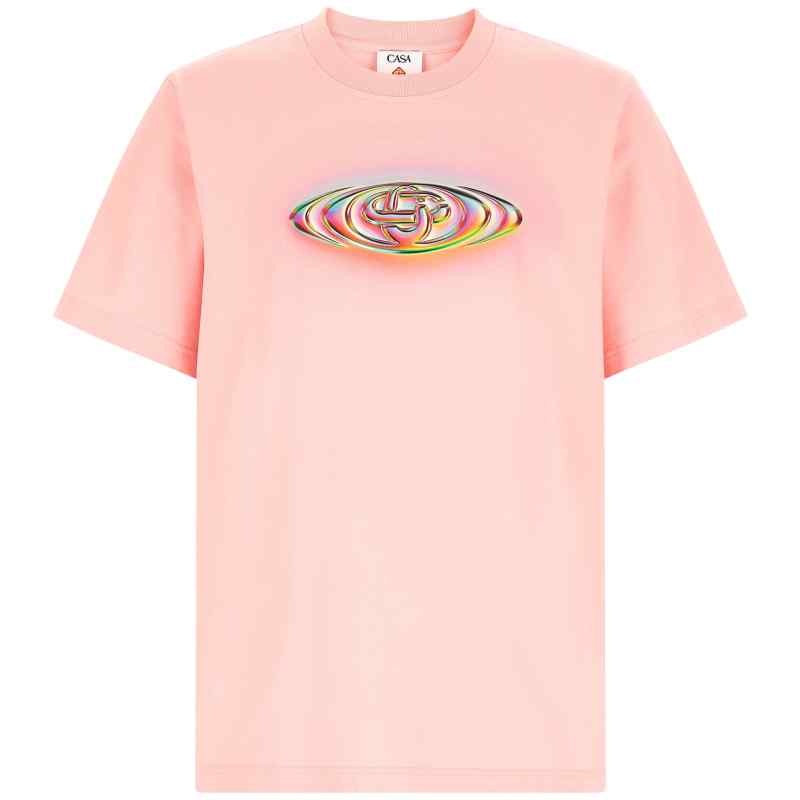 Casablanca Martin Naumann Glass Logo T-shirt Casablanca Martin Naumann Glass Logo T-shirt