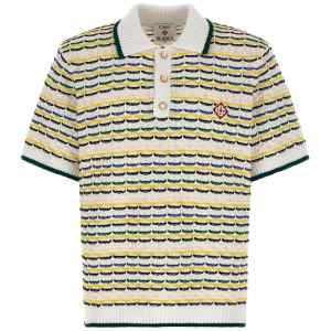 Casablanca Tuck Stitch Polo Shirt
