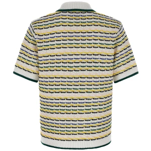 Casablanca Tuck Stitch Polo Shirt
