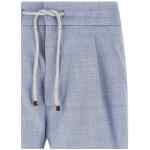 Brunello Cucinelli Linen And Wool Chevron Bermuda Shorts