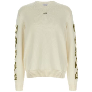 Off White Diag Outline Sweater