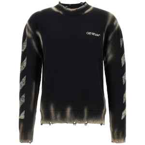 Off White Off-white Diag Arr Corrosion Sweater