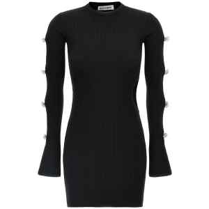 Mach & Mach Cut-out Crystal Bow Dress