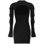 Mach & Mach Cut-out Crystal Bow Dress
