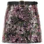Self-Portrait Floral Sequin Mini Skirt
