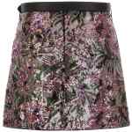 Self-Portrait Floral Sequin Mini Skirt