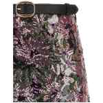 Self-Portrait Floral Sequin Mini Skirt