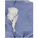 Self-Portrait Blue Cotton Tie Side Top