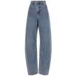 Self-Portrait Blue Barrel Leg Jeans