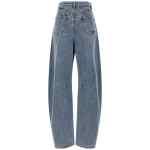 Self-Portrait Blue Barrel Leg Jeans