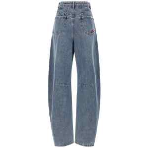 Self-Portrait Blue Barrel Leg Jeans