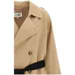 Mm6 Maison Margiela Trench Coat With Gloves