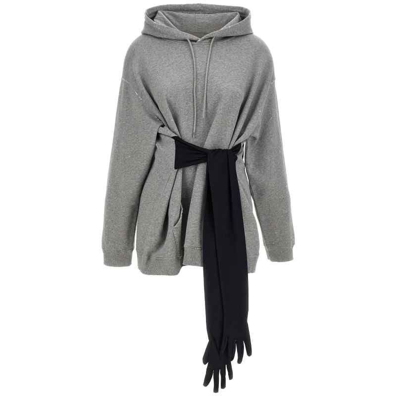 S52DA0083M25025853M_01_M_2026-01-09T10-39-45.483Z-1 Mm6 Maison Margiela Hoodie Dress With Gloves