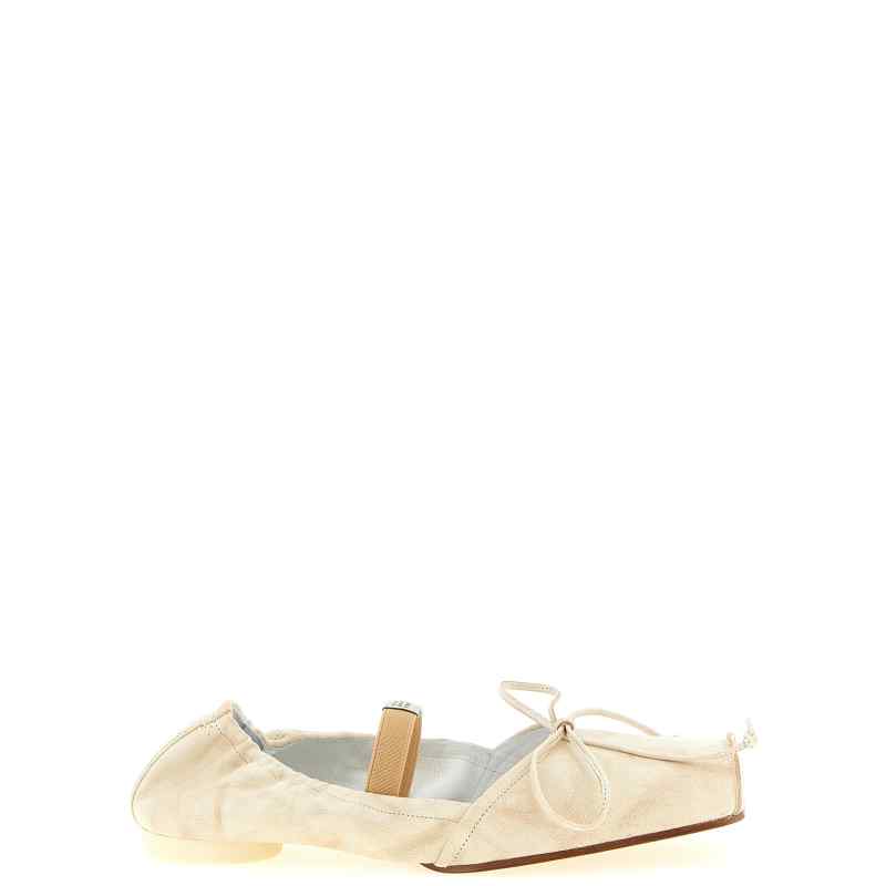 Mm6 Maison Margiela Square Toe Ballet Flats Mm6 Maison Margiela Square Toe Ballet Flats