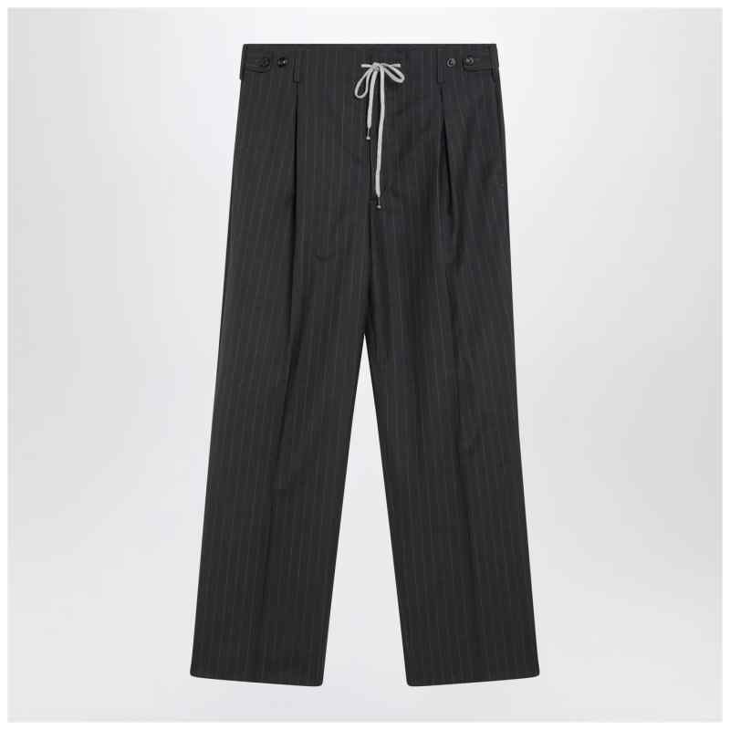 Maison Margiela Grey pinstripe wool trousers
