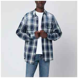 Dsquared2 Blue/white check patterned shirt